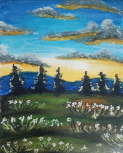 oil pastel drawings