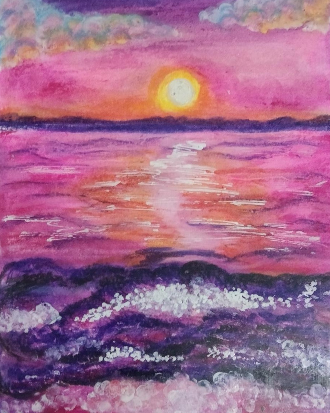 oil pastel painting