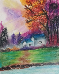 oil pastel drawings