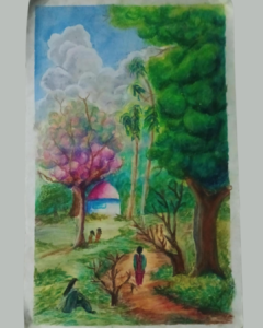 oil pastel drawings